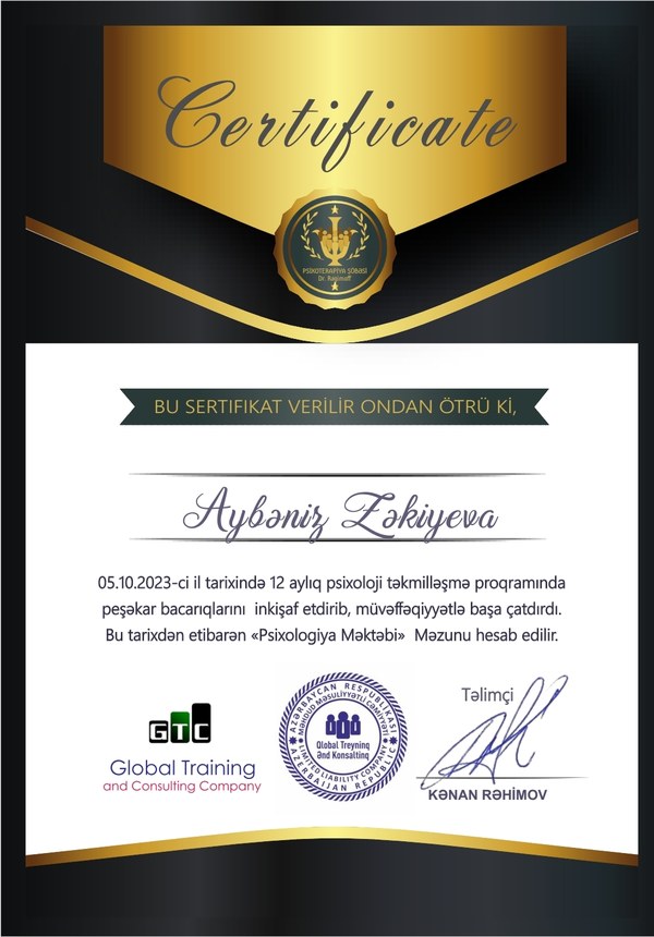 GTC Praktikum Sertifikatı